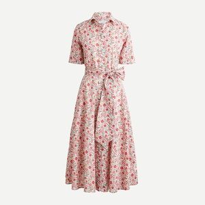 JCrew Liberty of London Floral print shirt dress size 8